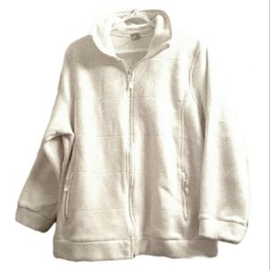 Style and Co. Cream Fleece Sweater